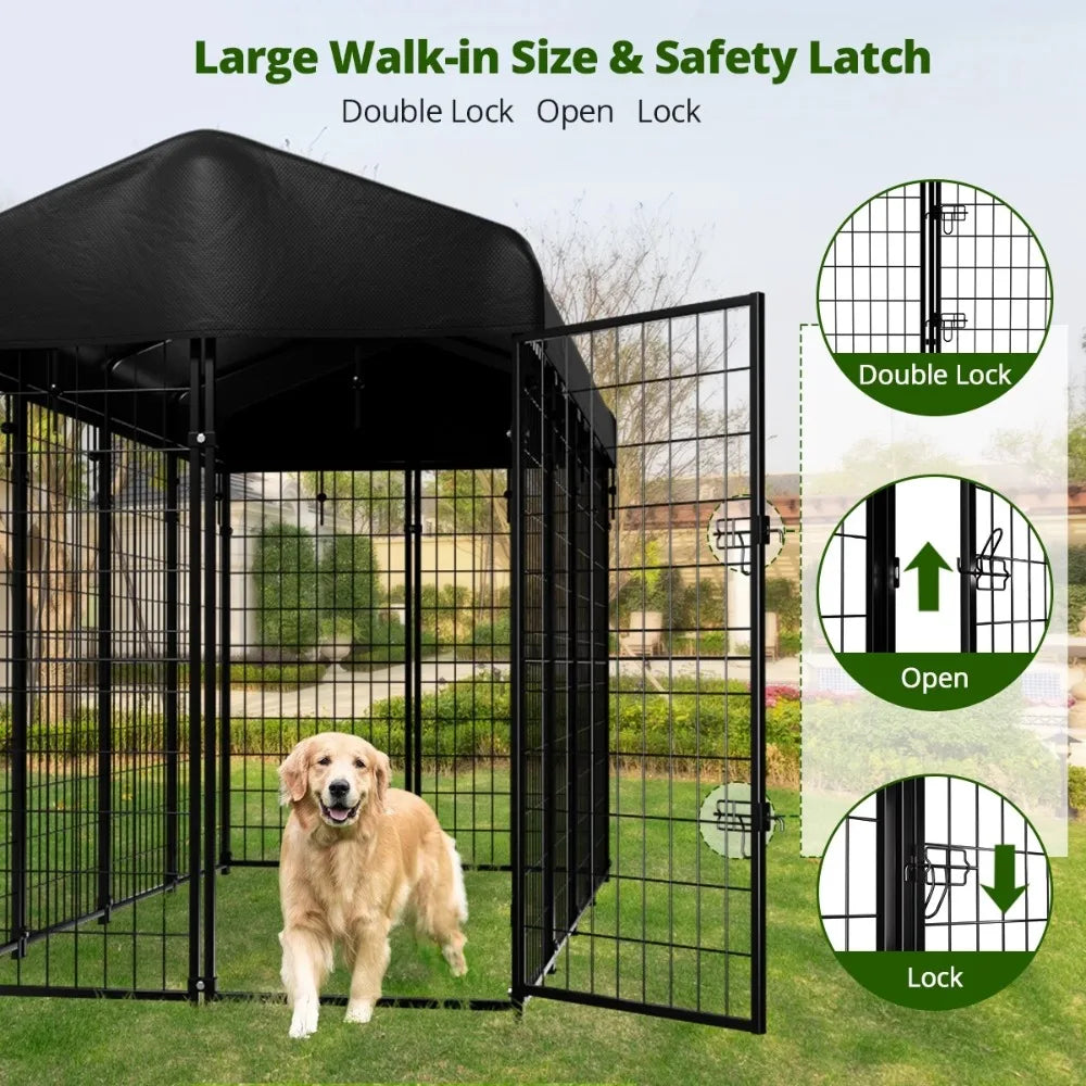 Heavy Duty Outdoor Dog Kennel Pet Playpen for All Breeds