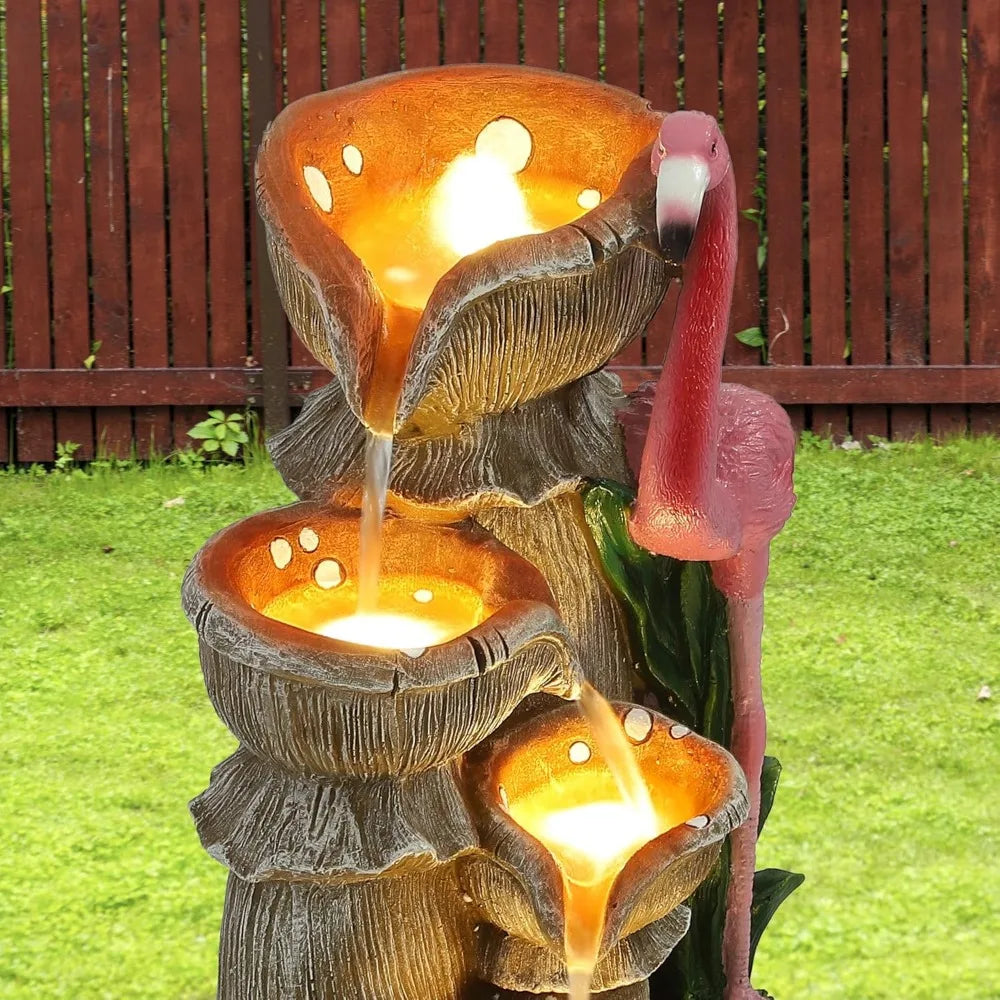 Elegant Five Tier Outdoor Water Fountain for Tranquil Gardens