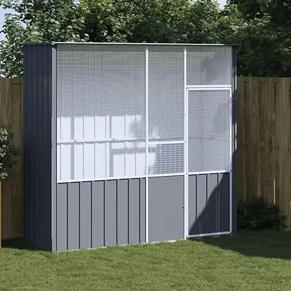 Galvanized Steel Outdoor Bird Aviary Cage for Flight and Fun