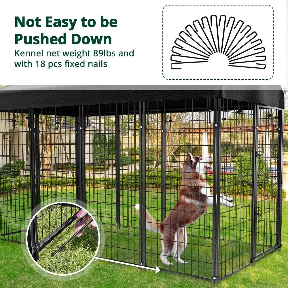 Heavy Duty Outdoor Dog Kennel Pet Playpen for All Breeds