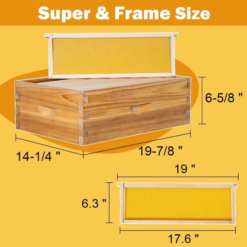 Complete Beekeeping Kit with Beeswax Dipped Hive Boxes