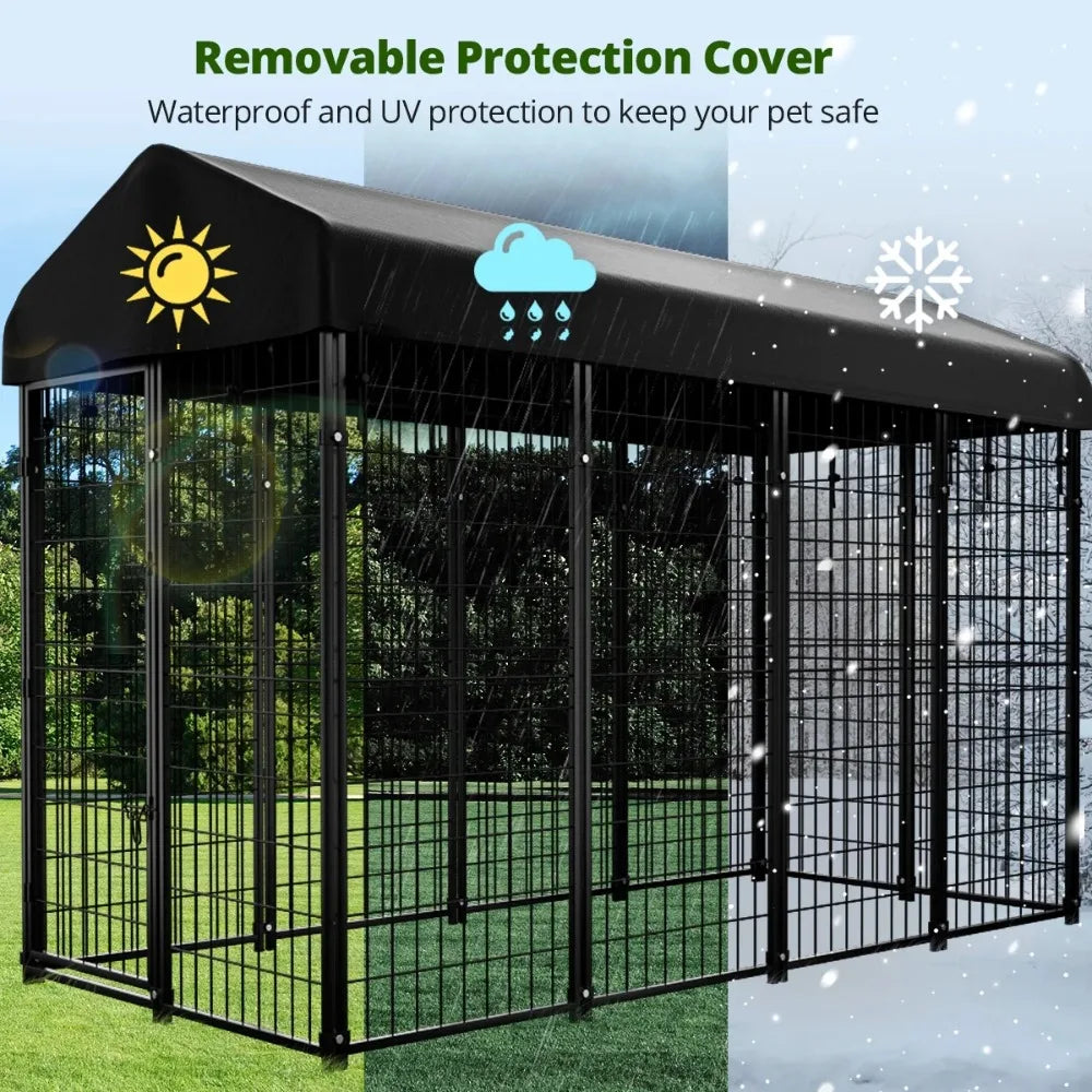 Heavy Duty Outdoor Dog Kennel Pet Playpen for All Breeds