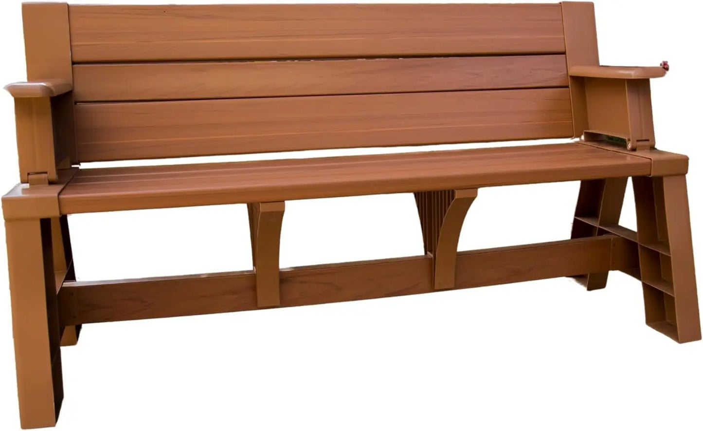 Foldable Outdoor Bench and Picnic Table for Space-Saving Comfort