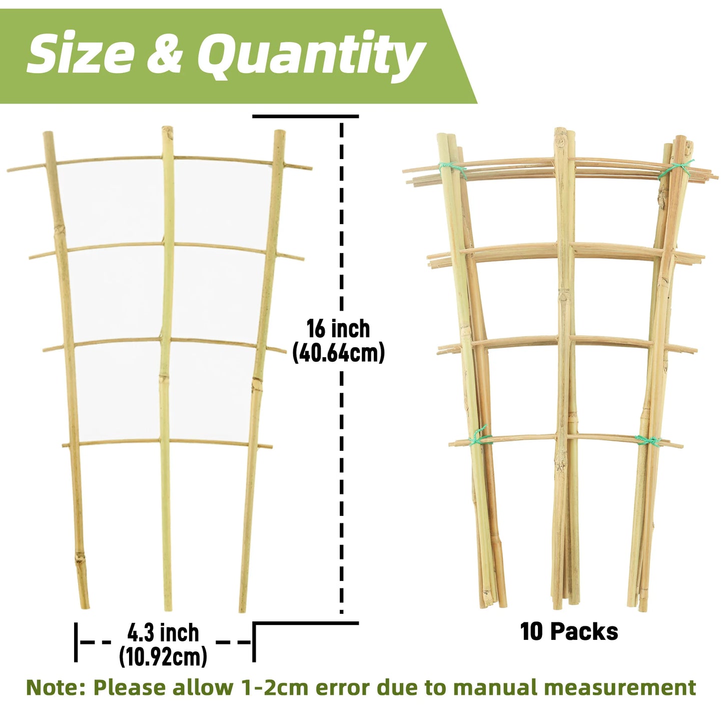 Bamboo Trellis Plant Support for Climbing Plants and Vines