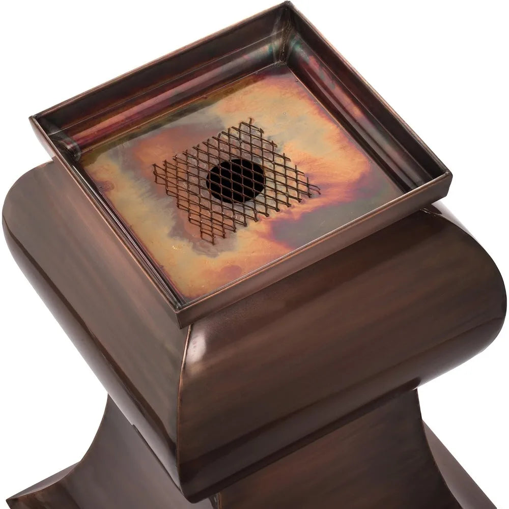 Tall Copper Decorative Planter for Indoor and Outdoor Gardens