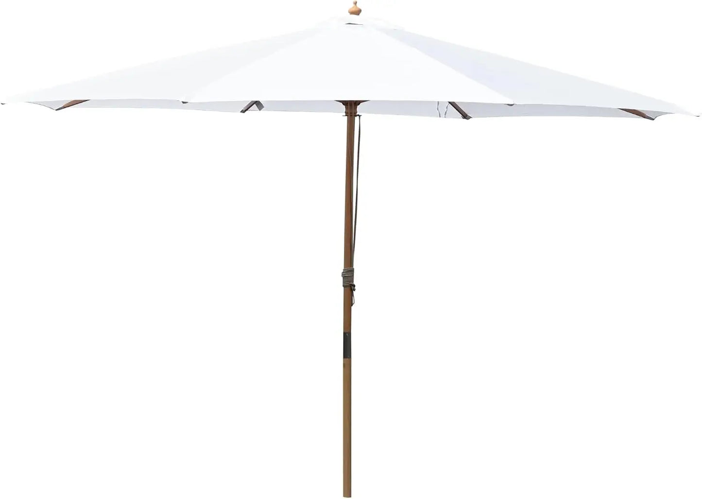 Wooden Outdoor Patio Umbrella for Garden and Beach Enjoyment