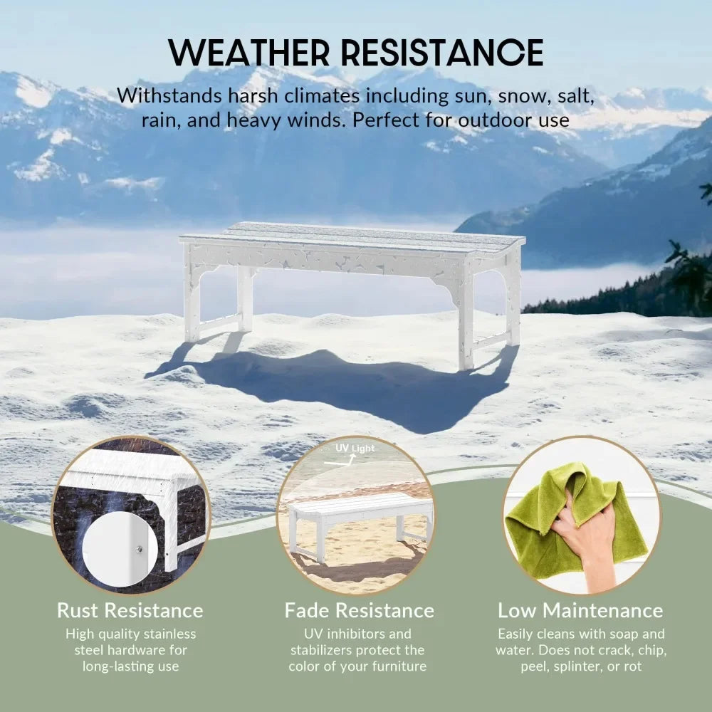 Modern Backless Outdoor Garden Bench for Relaxing Spaces