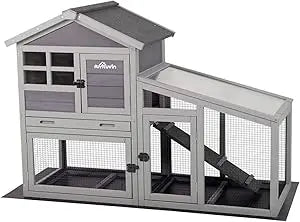 Rabbit Hutch Indoor Outdoor Cage for Bunnies and Guinea Pigs