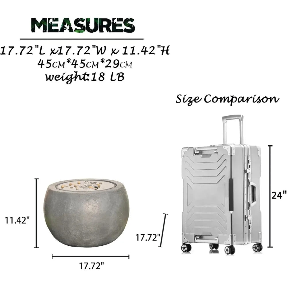 Garden Water Fountain with Lights and Pump for Outdoor Serenity