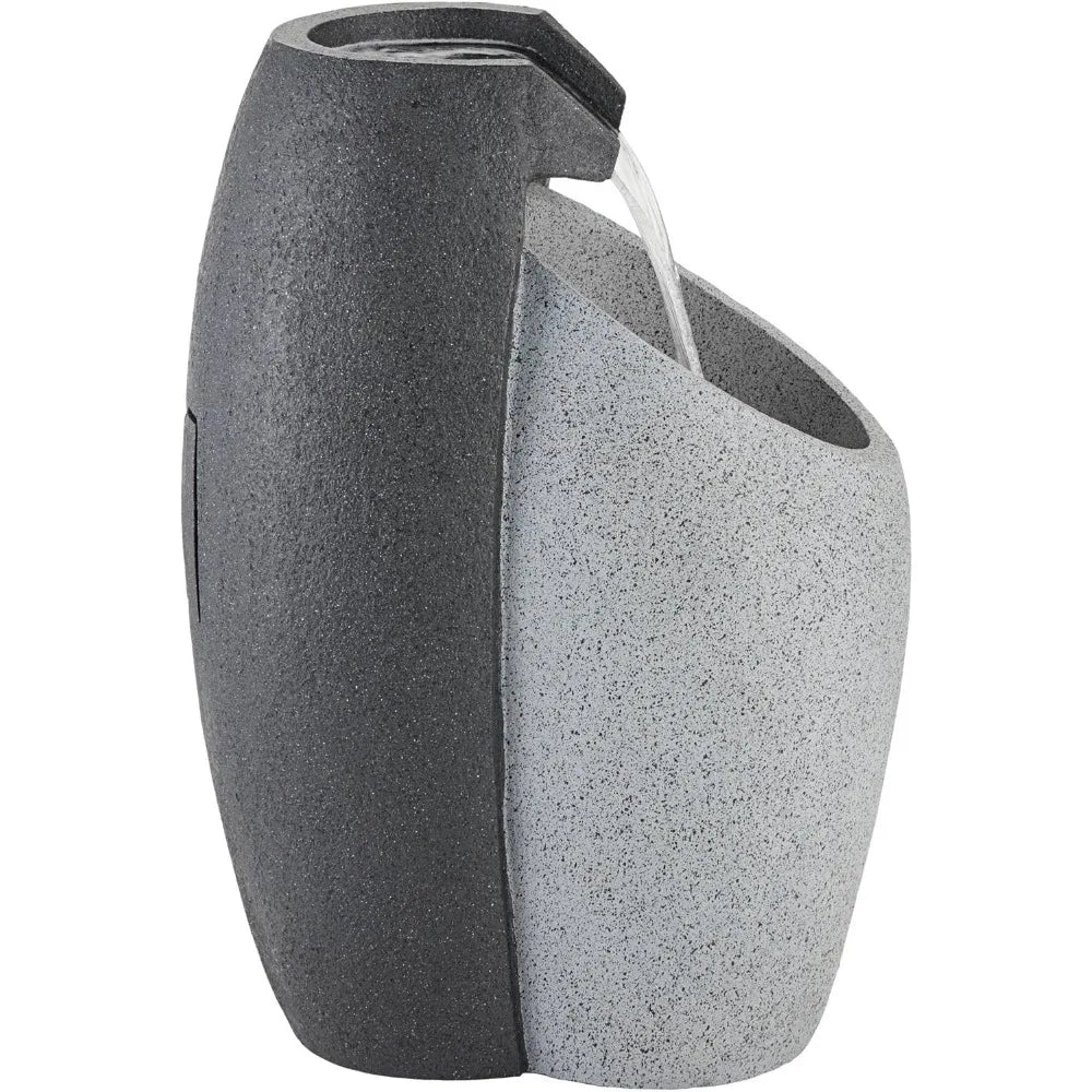 Modern Outdoor Water Fountain with LED Light for Gardens