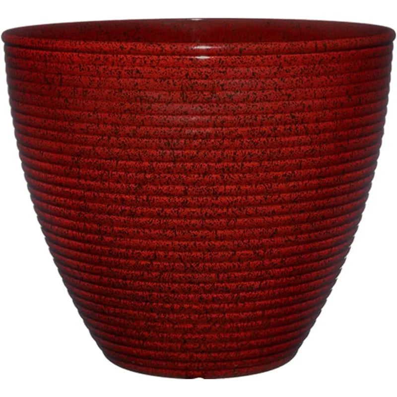 Premiere Collection Rustic Resin Planter for Stylish Home Decor