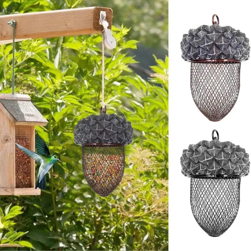 Acorn Bird Feeder Natural Hanging Bird House for Wildlife