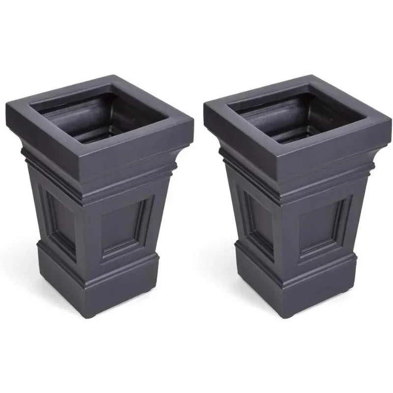 Atherton Square Planter for Outdoor Gardening and Patio Decor