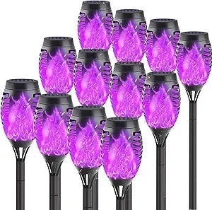 Solar Torch Lights for Outdoor Pathway and Holiday Decorations