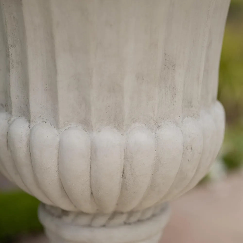 Antique White Italian Garden Planter Urn for Elegant Decor