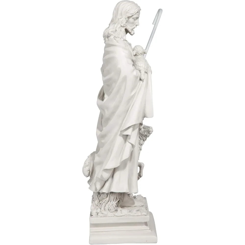 Jesus Good Shepherd Garden Statue for Outdoor Decor