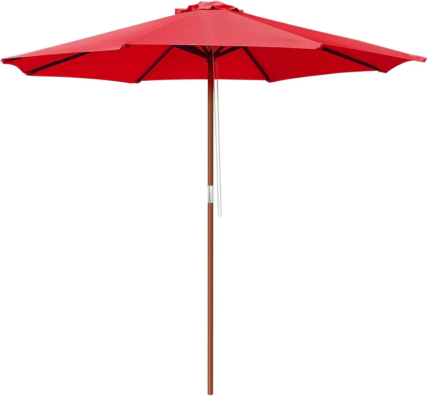Wooden Outdoor Patio Umbrella for Garden and Beach Enjoyment