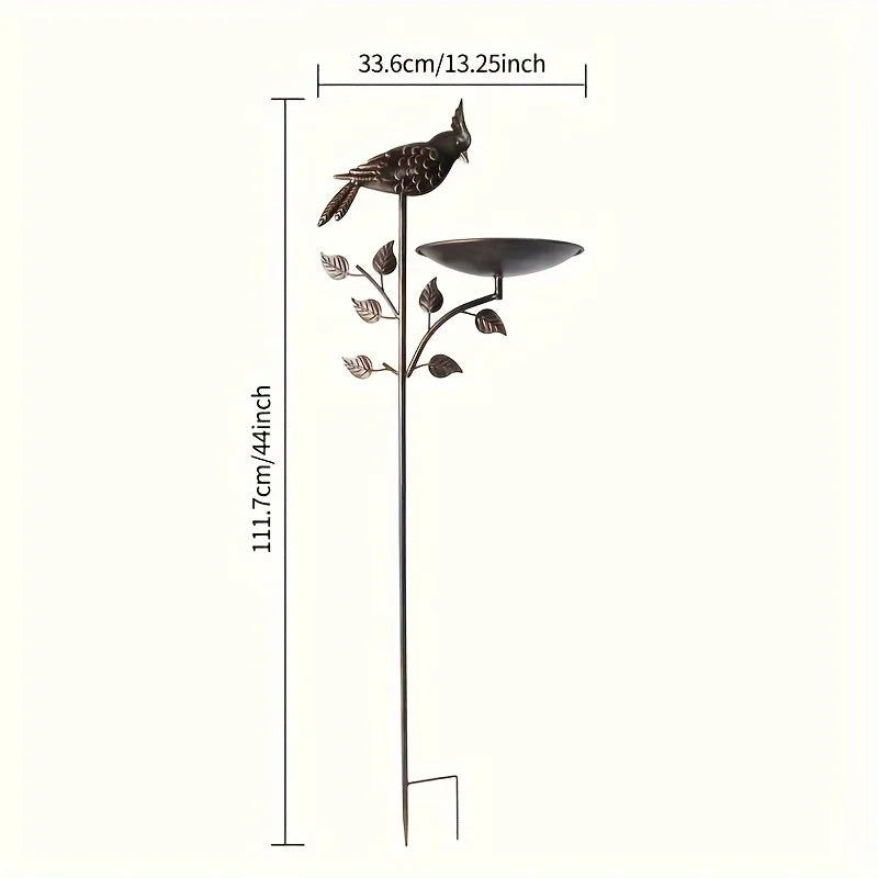 Metal Oriole Bird Feeder Stake for Outdoor Garden Wildlife