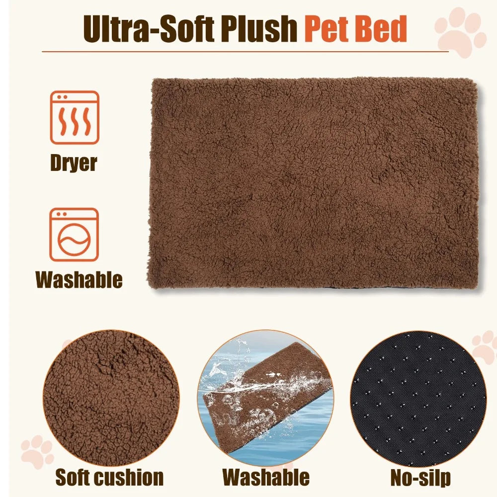 Elegant Wooden Dog Crate Furniture with Cushioned Comfort