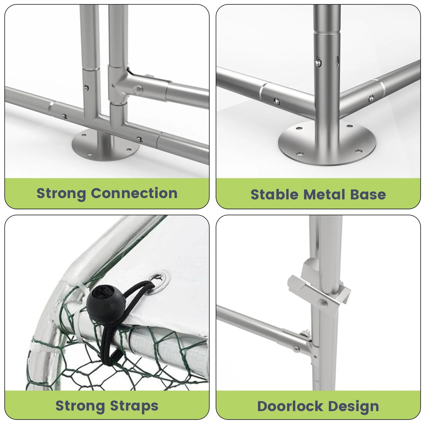 Durable Outdoor Poultry Cage with Waterproof Cover for Chickens