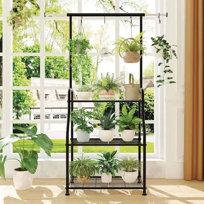 Heavy Duty Metal Plant Stand for Indoor and Outdoor Use