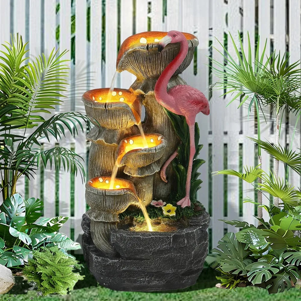 Elegant Five Tier Outdoor Water Fountain for Tranquil Gardens