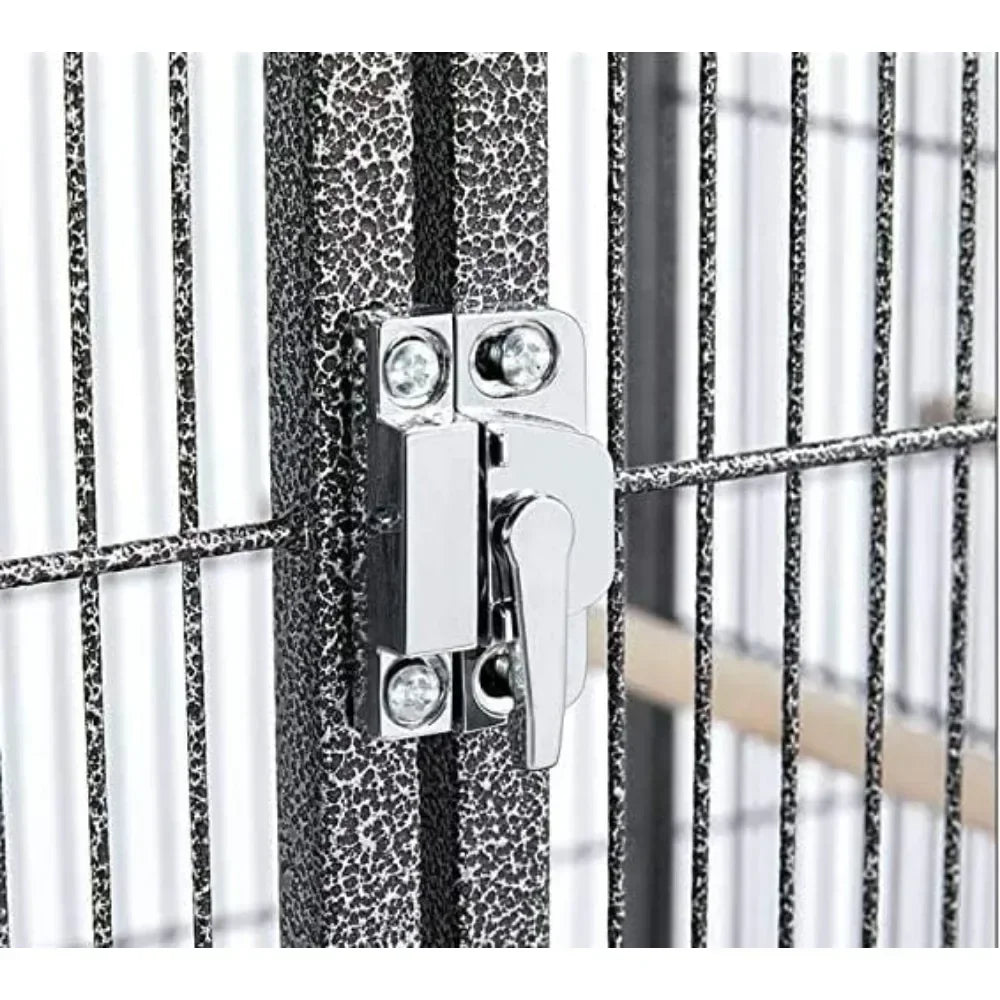 Deluxe Double Rolling Cage for Breeder Birds with Nest Door