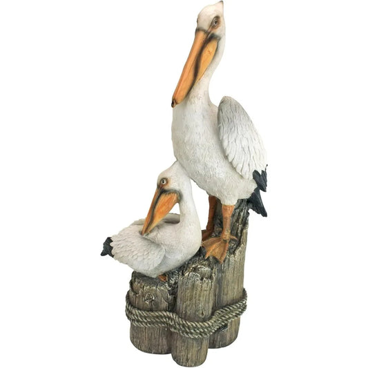 Seaside Decorative Sea Bass Pelican Garden Bird Statue
