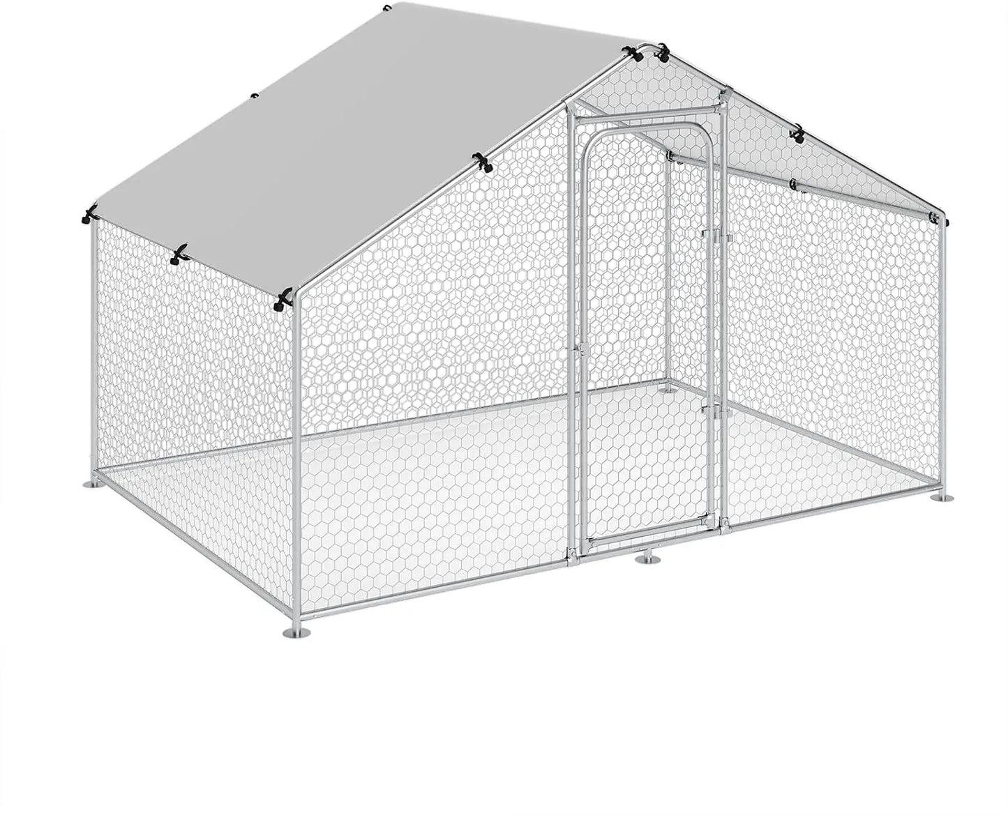 Large Walk-In Chicken Coop with Waterproof Cover and Durable Design