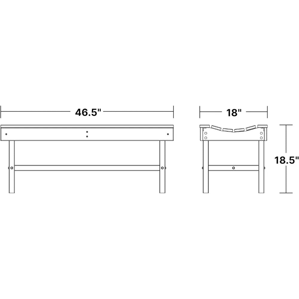 Classic Vineyard Outdoor Bench for Patio and Garden Use