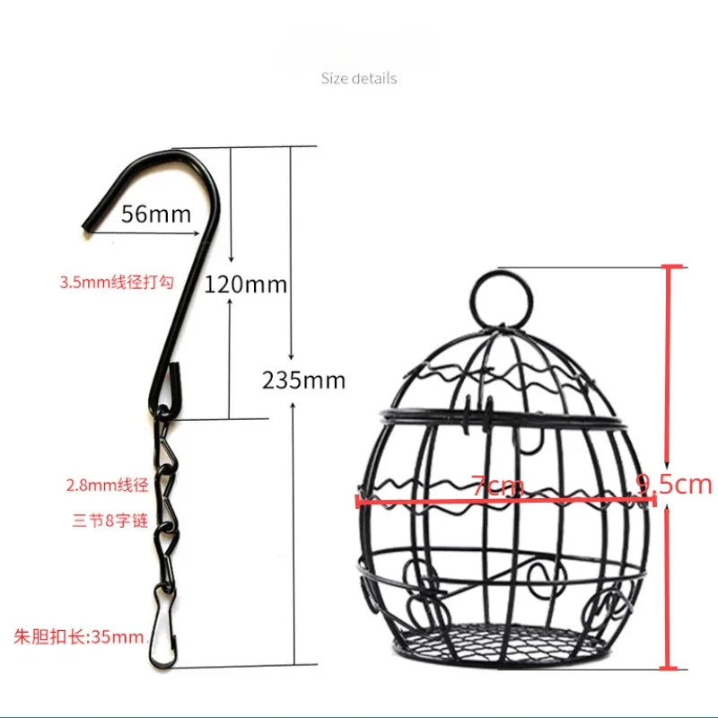 Hanging Metal Bird Feeders For Outdoor Pet Enjoyment
