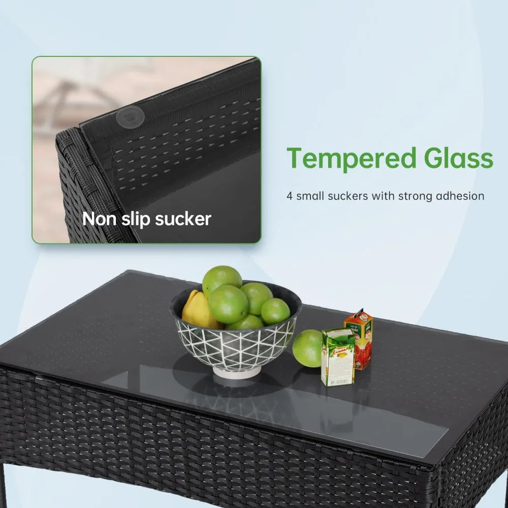 Outdoor Wicker Patio Conversation Furniture Set for Relaxation