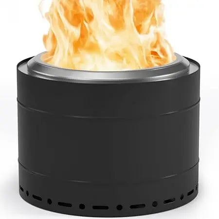 Smokeless Stainless Steel Fire Pit for Outdoor Camping Fun