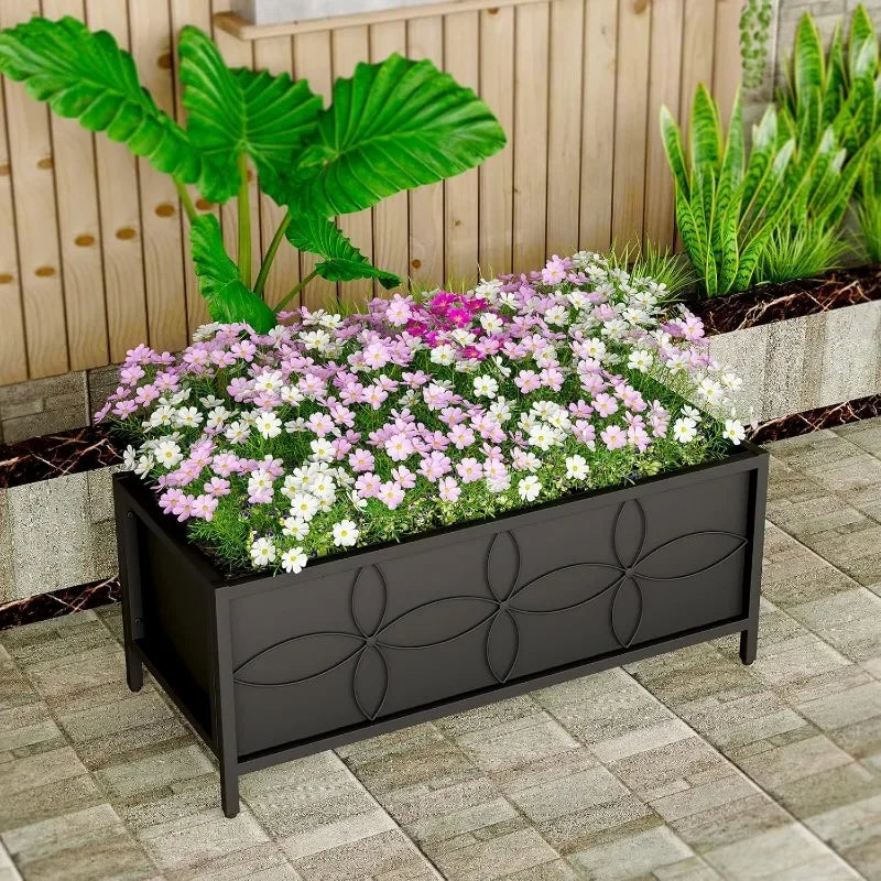 Sturdy Raised Garden Bed with Fabric Liner for Easy Planting