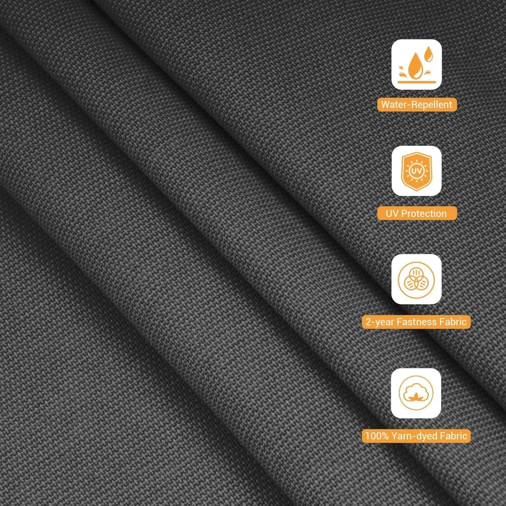 Solar Powered Patio Umbrella with 32 LED Lights and Tilt