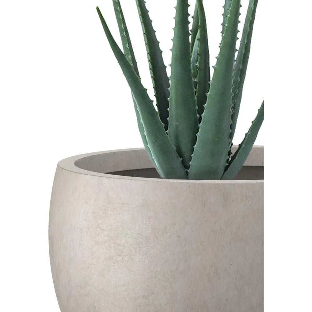 Stylish Concrete Plant Pots Set for Indoor and Outdoor Use