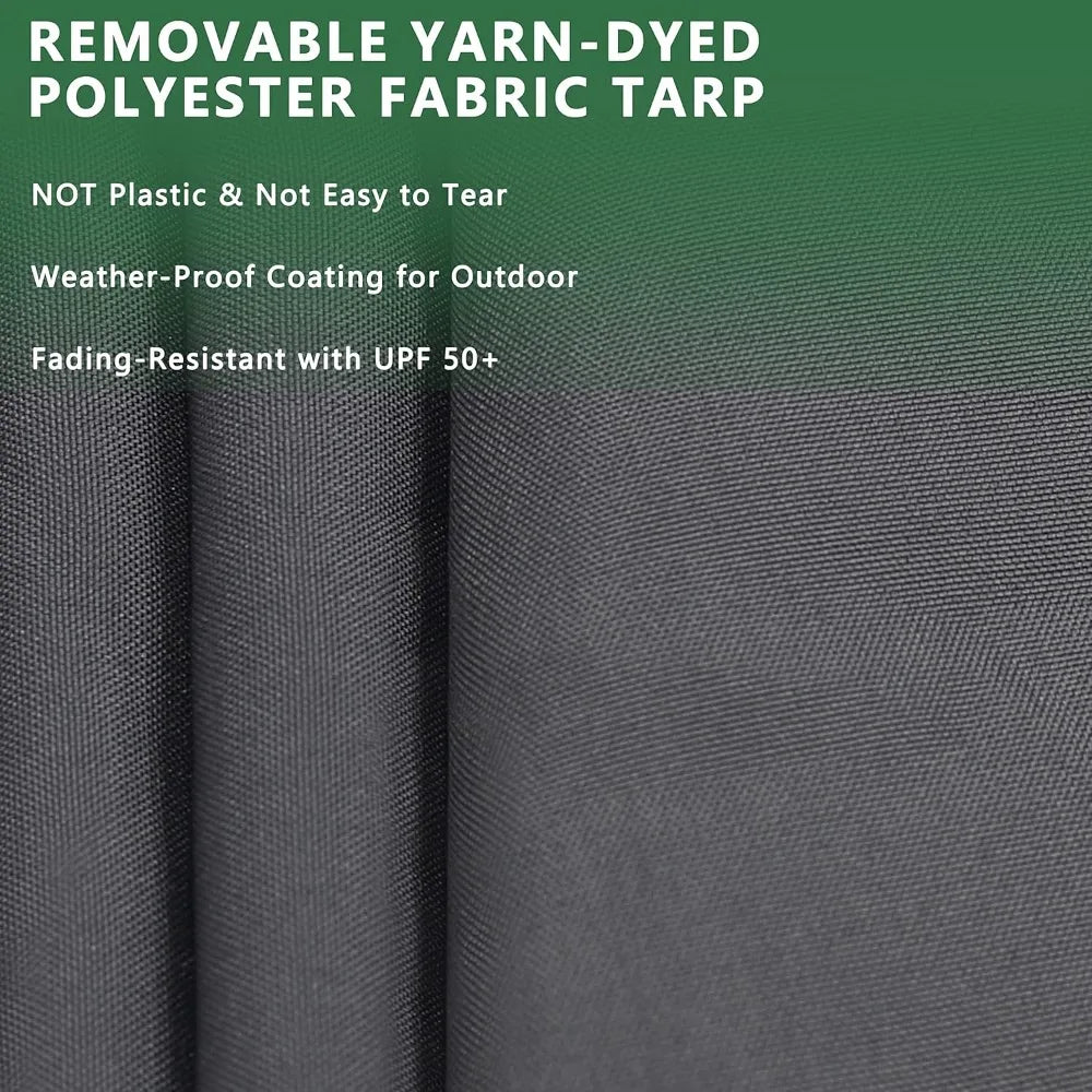 Heavy Duty Outdoor Dog Kennel with Rotating Feeding Door