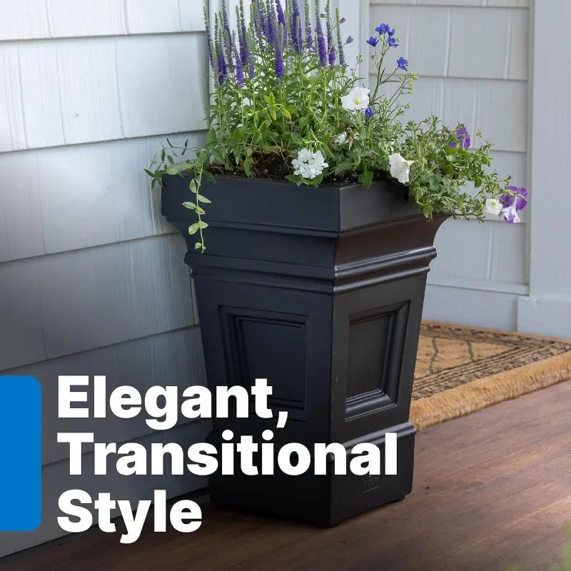 Atherton Square Planter for Outdoor Gardening and Patio Decor
