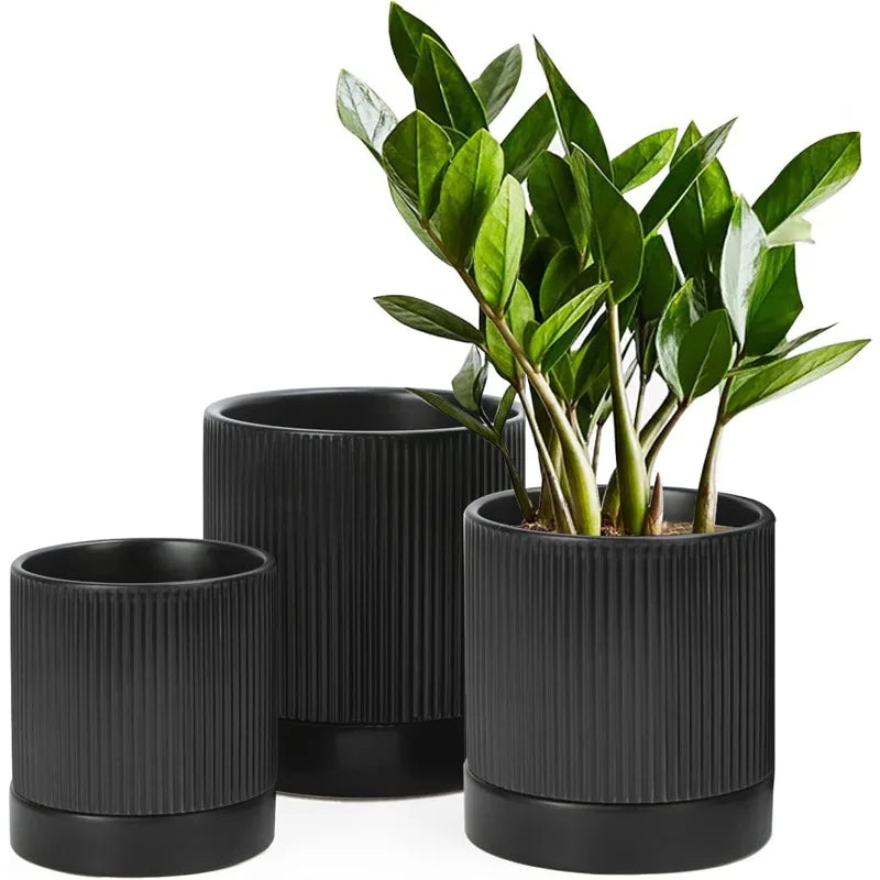 Ceramic Planter Pots Set for Indoor and Outdoor Plants