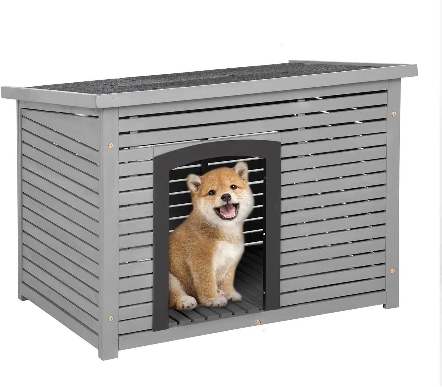 Outdoor Insulated Dog House Durable Weatherproof Puppy Shelter