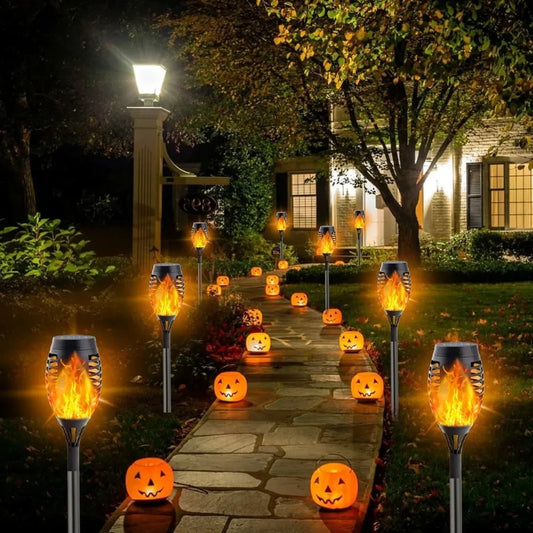 Solar Torch Lights for Outdoor Pathway and Holiday Decorations