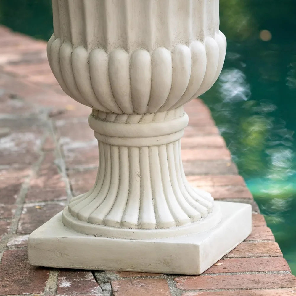 Antique White Italian Garden Planter Urn for Elegant Decor