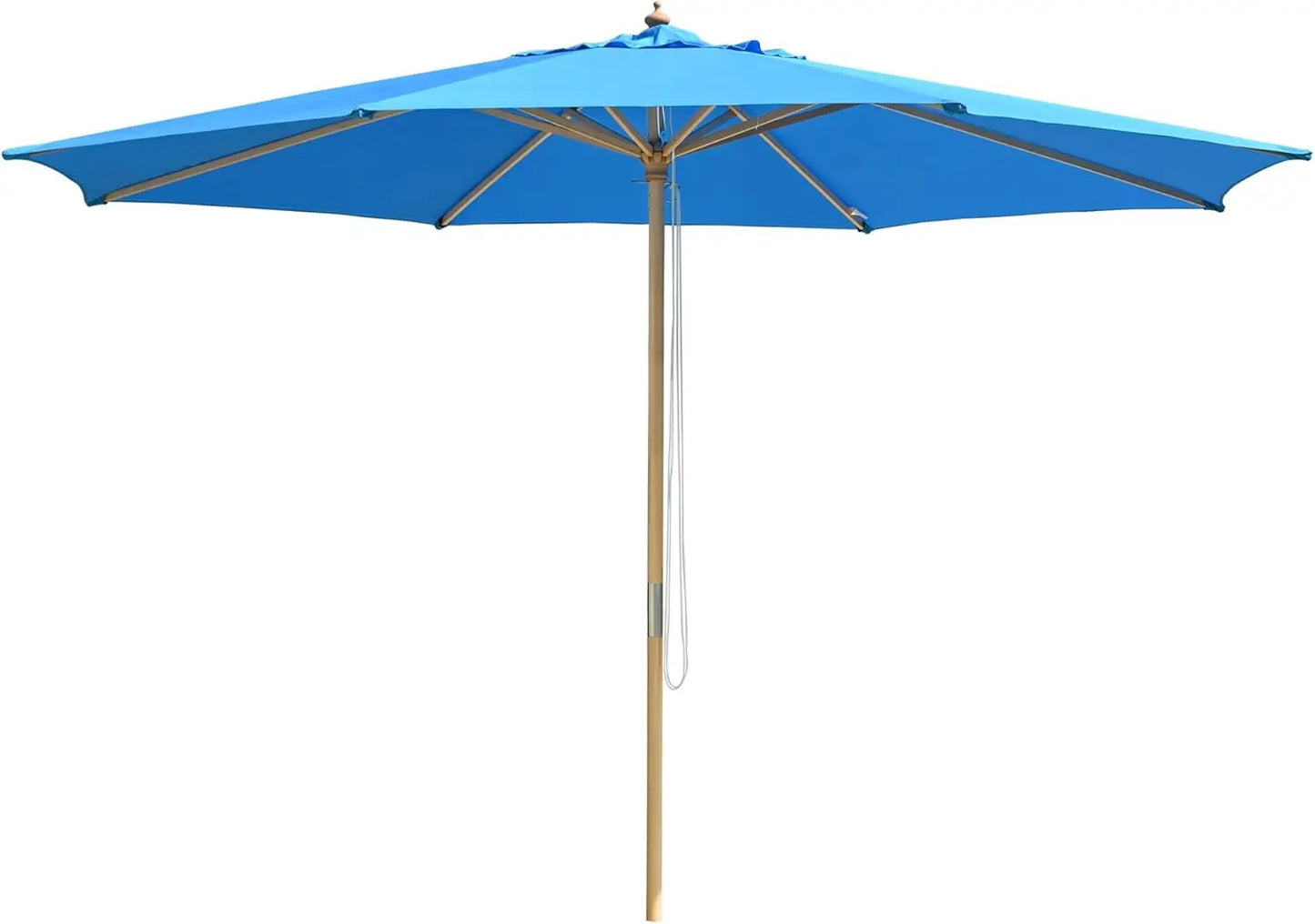 Wooden Outdoor Patio Umbrella for Garden and Beach Enjoyment