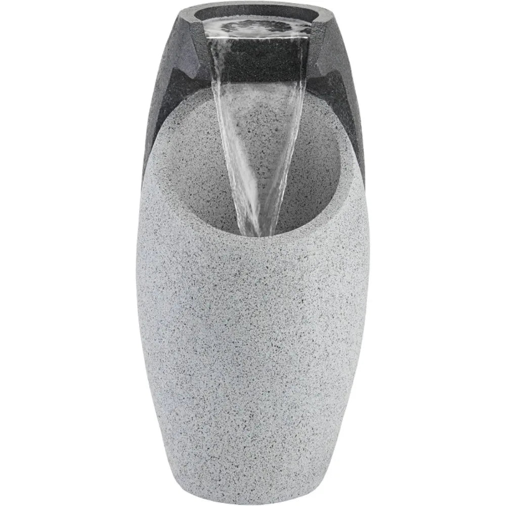 Modern Outdoor Water Fountain with LED Light for Gardens