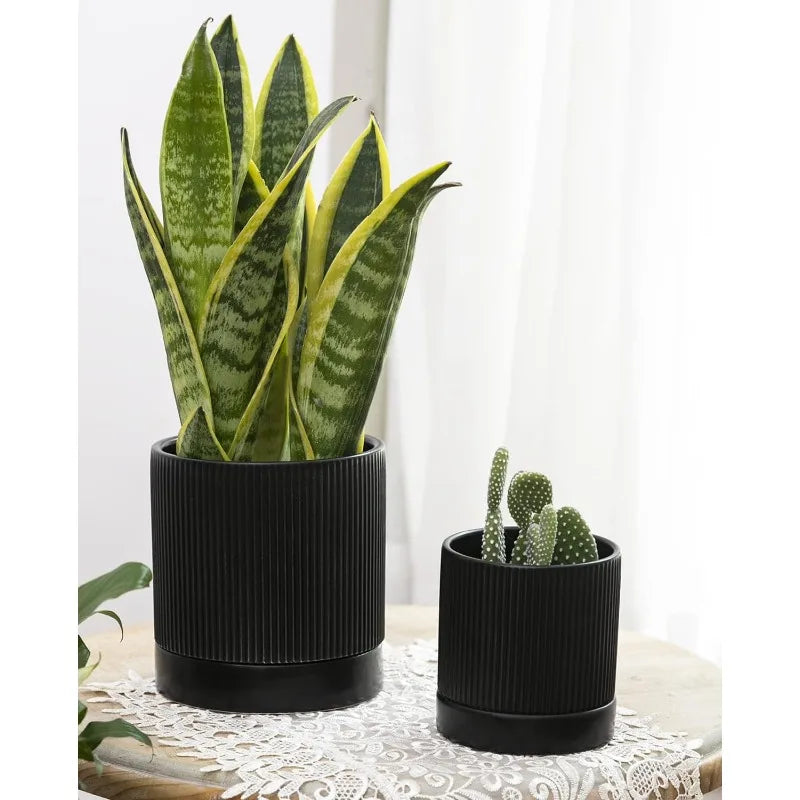 Ceramic Planter Pots Set for Indoor and Outdoor Plants