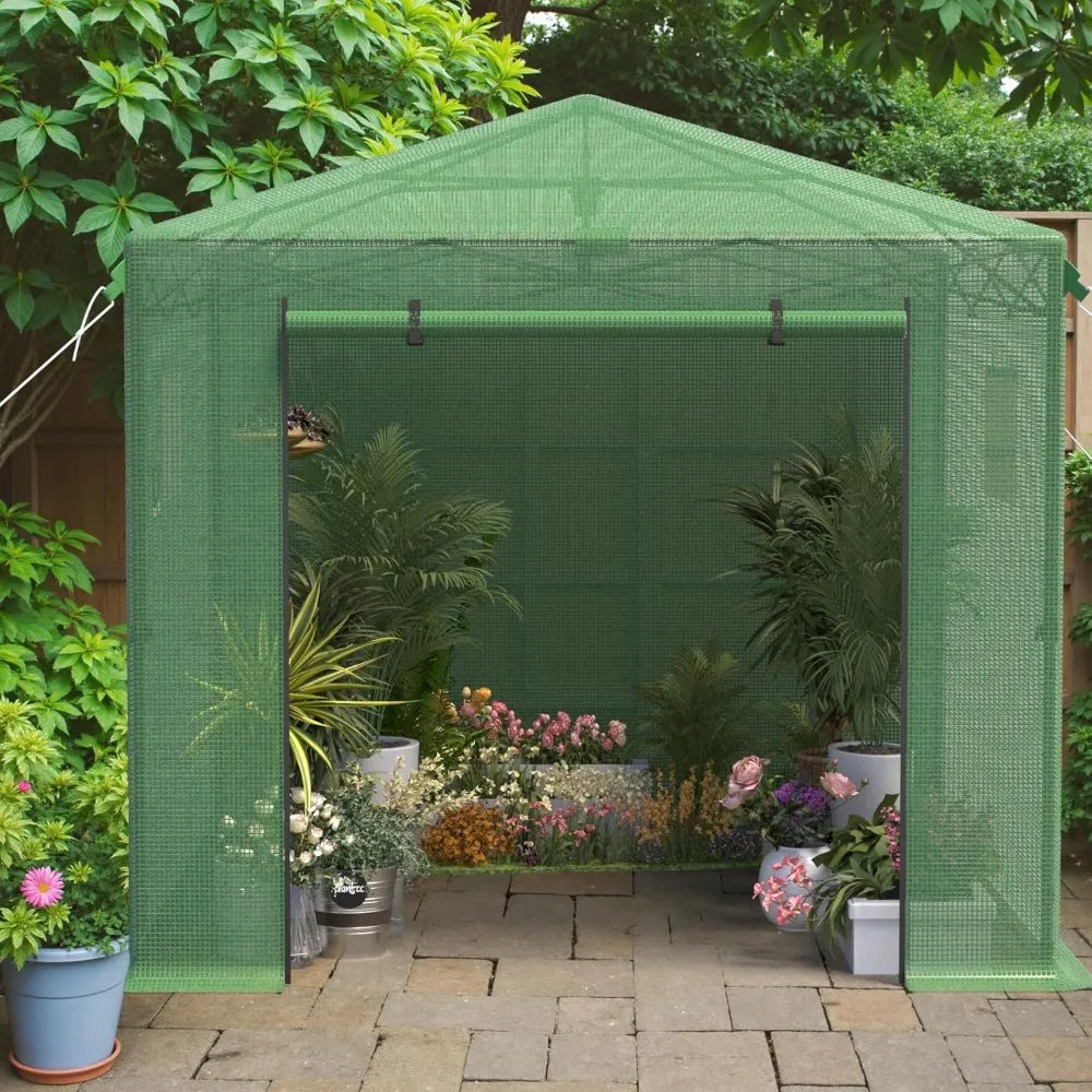 Portable Walk-In Greenhouse Kit for Easy Outdoor Gardening
