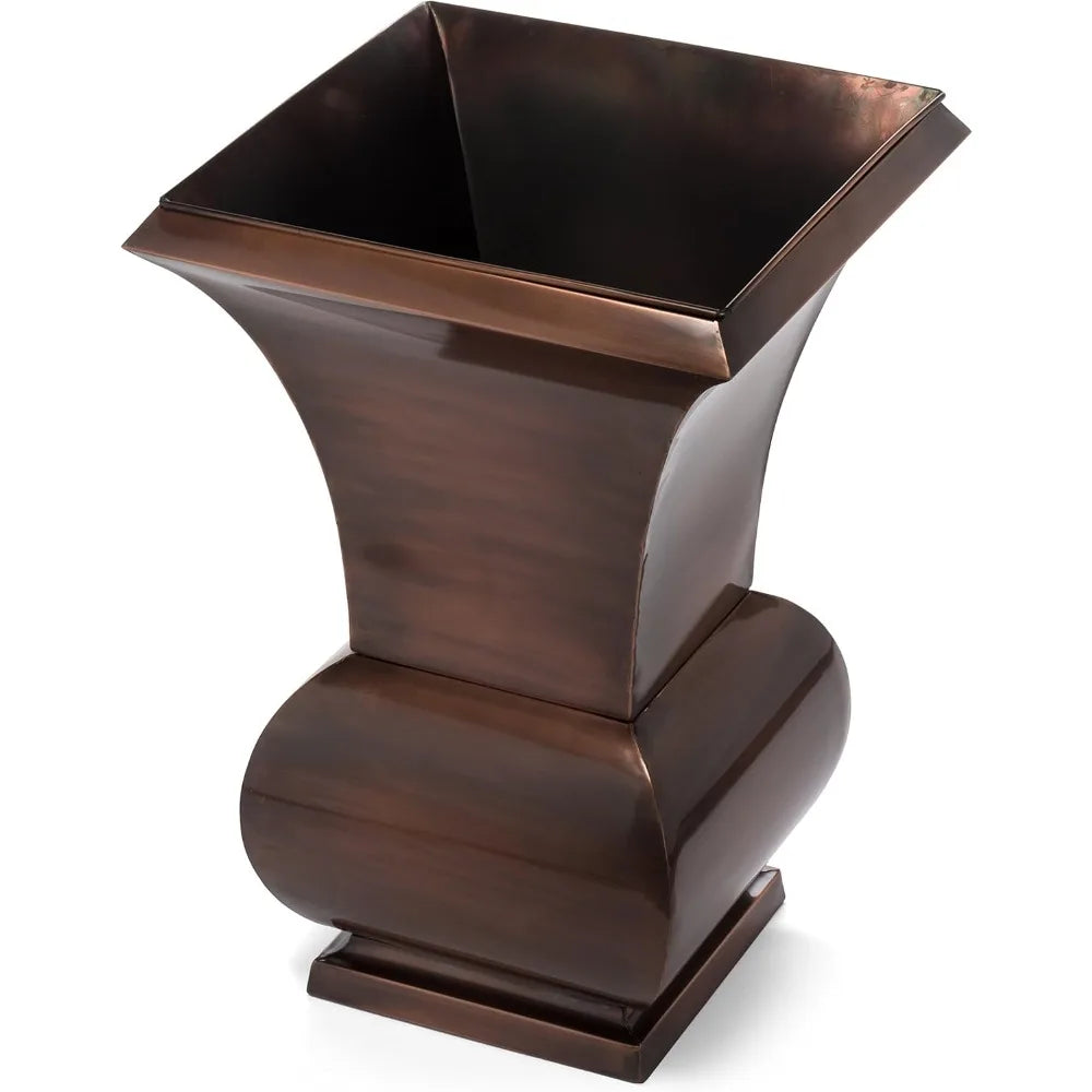 Tall Copper Decorative Planter for Indoor and Outdoor Gardens
