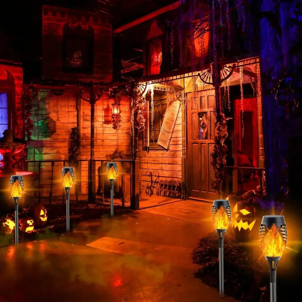 Solar Torch Lights for Outdoor Pathway and Holiday Decorations