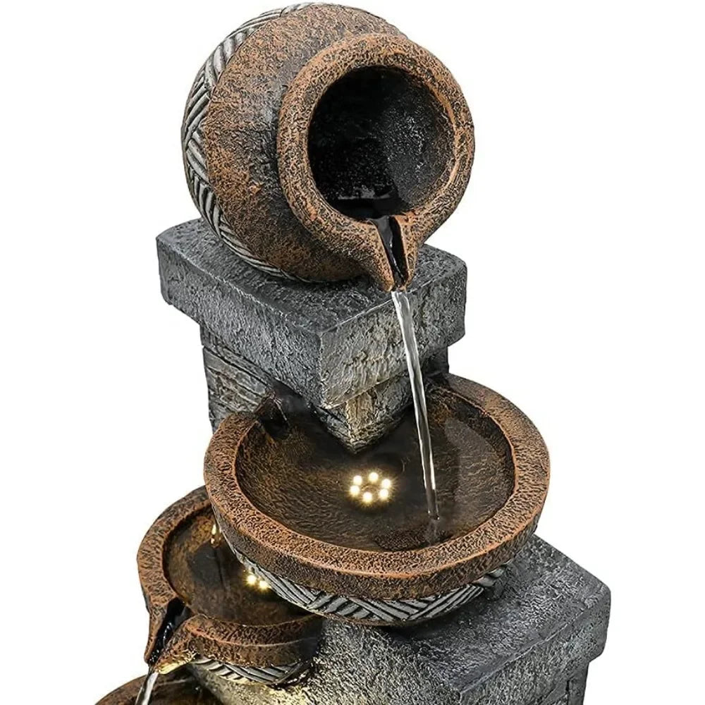 Modern 5-Story Indoor Outdoor Garden Fountain For Courtyard Decor