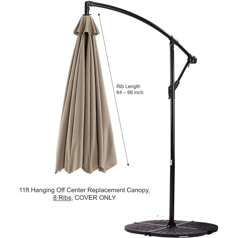 Replacement Canopy for 11ft Offset Patio Umbrellas Outdoor Shade